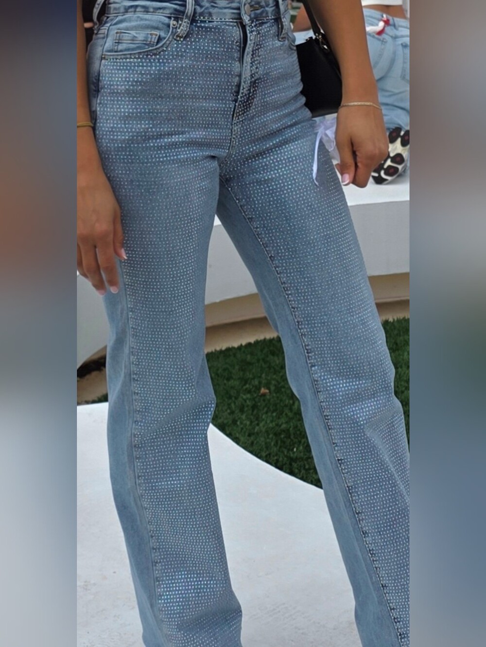 Light Blue Embellished Women’s Jeans- Fashion Nova